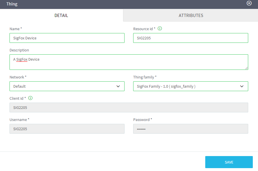 New SigFox Device procedure